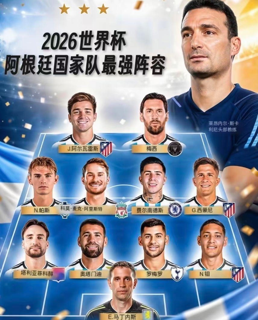 梅西2026世界杯会首发吗？阿根廷队核心位置分析